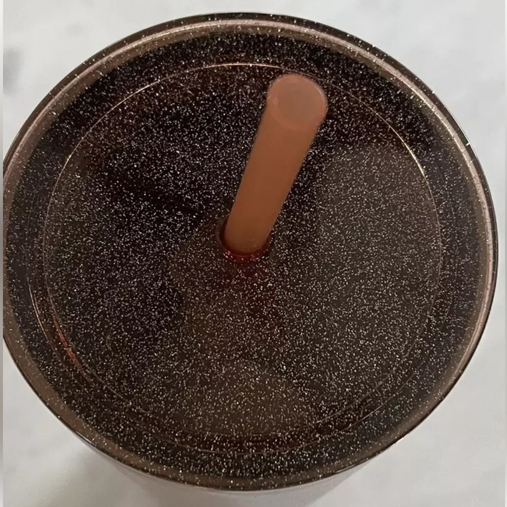 NEW 2018 RARE Starbucks Rose Gold glitter top 24oz Venti stainless Steel tumbler - Picture 11 of 17